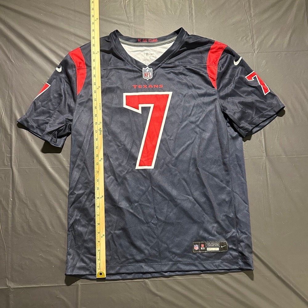 Nike NFL Houston Texans CJ Stroud 7 Jersey Navy Blue Red Mens Size Large